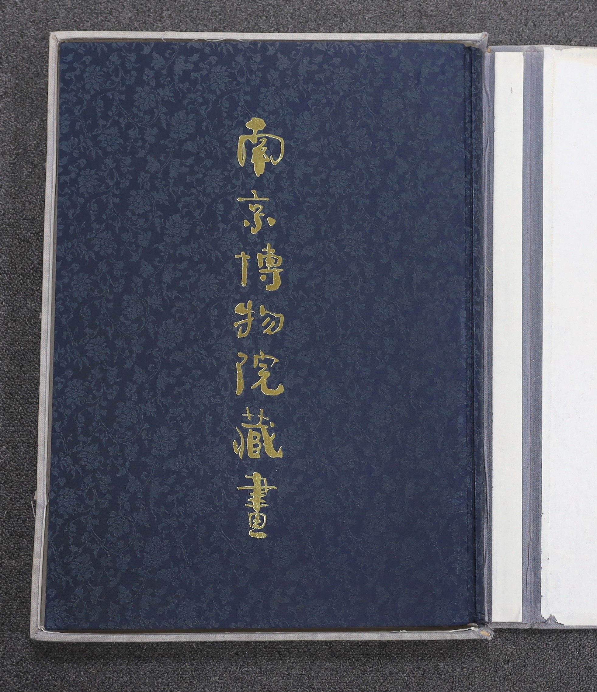 Nanjing Museum Paintings Collection folio of works, March 1981, overall 53 x 38cm